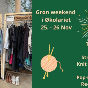 Grøn Weekend  - not black // FEST, Strik og tøjbytte
